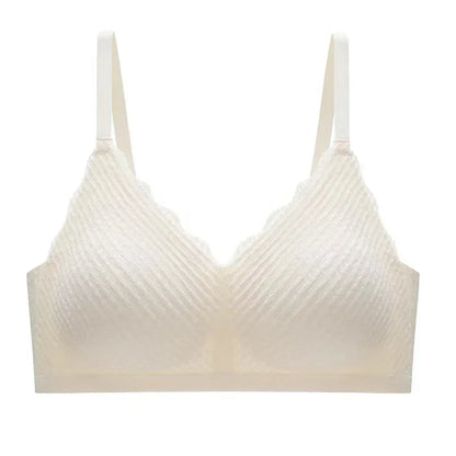 New Top Lace Seamless Women's Underwear Small Chest Gathered Non-slip No Steel Ring Sexy Sling Beautiful Back Bra Thin Section
