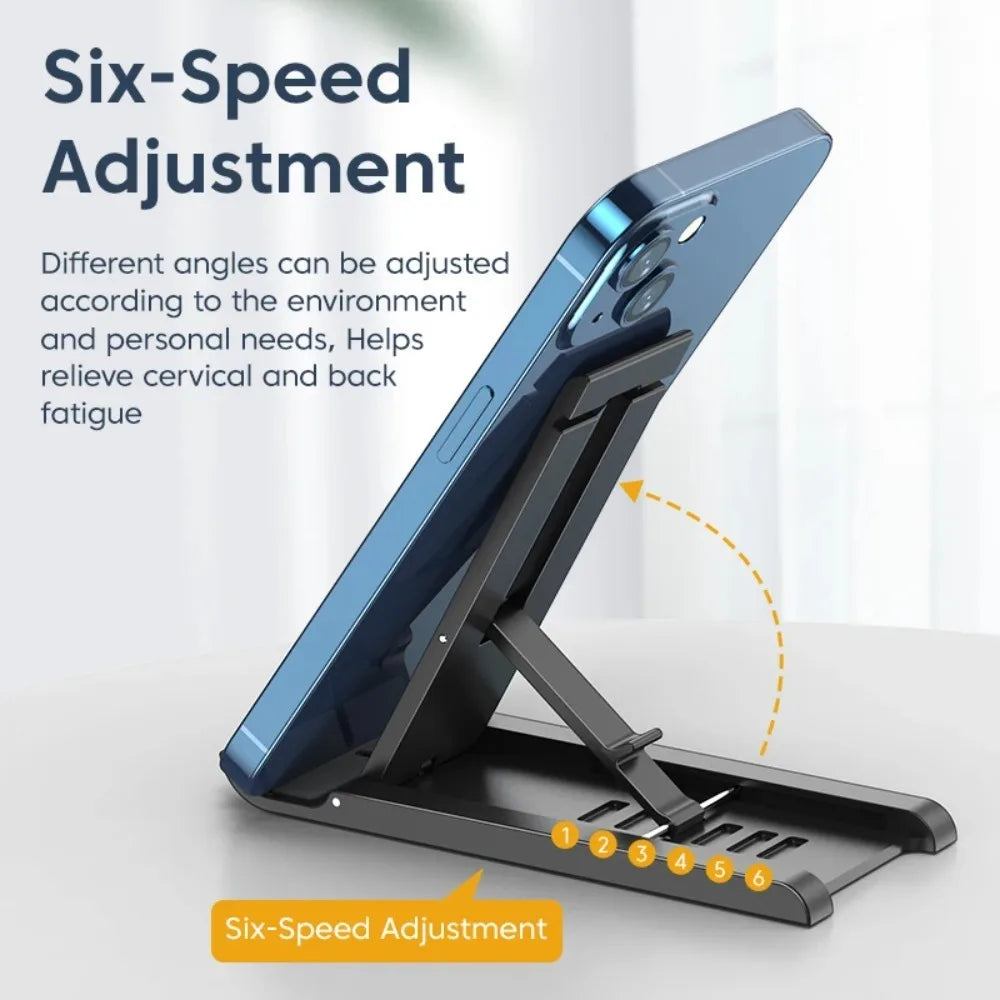 Foldable Universal Mobile Phone Stand Table Phone Holder Bracket Adjustable Desktop Stand For iPad iPhone Samsung Tablet Bracket