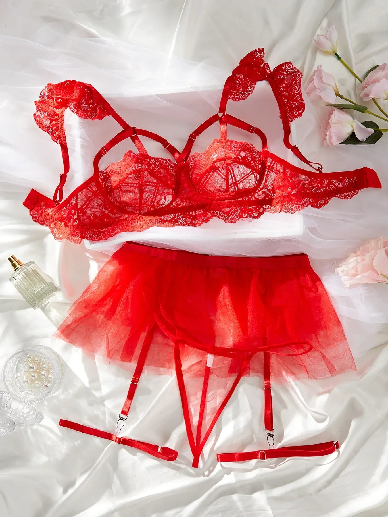 Sexy Lingerie Set Woman Lace Transparent Erotic Underwear Sets Delicate Bra Push Up Breves Sets Thin Sexy Erotic Bras Bodysuit