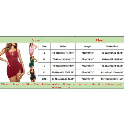 Women Sexy Nightgown V Neck Chemises Lace Sleepwear Full Slip Side Slit Sleep Dress Sexy Lingerie S~XXL