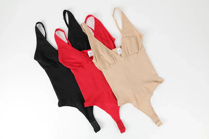 Sexy Thong Bodysuit Tummy Control Women Shapewear Halter Neck Flat Belly Body Shaper Slimming Flat Belly Underwear Open Crotch