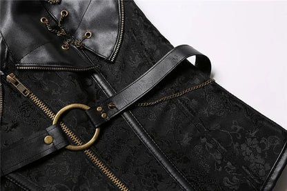 Women Bustiers Corsets Medieval Viking Pirate Costume Gothic Leather Overbust Corselet Steampunk Corset Vest Bustiers