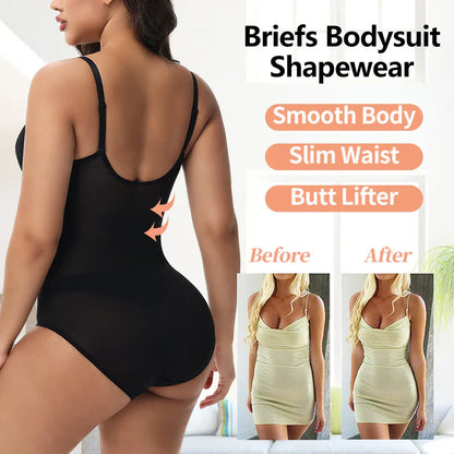 Lace Bodysuit for Women Tummy Control Shapewear Sleeveless Tops V-Neck Backless Slim Camisole Jumpsuit Shaper Party Wear Fashion