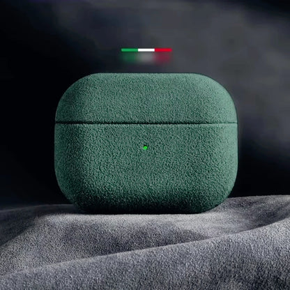 Italian Suede Leather Case For Airpods Pro 2 For Airpods Pro 3 Airpods 4 3 Case Luxury Artificial Leather All Inclusive Case