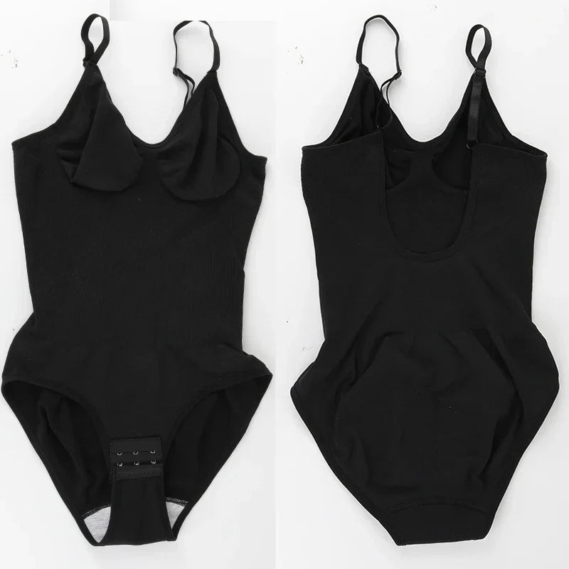 Womens Backless Bodysuits Seamless Sexy Shapewear Thong Butt Lifter Body Shaper Tummy Control Corset Slimming Camisole Tops