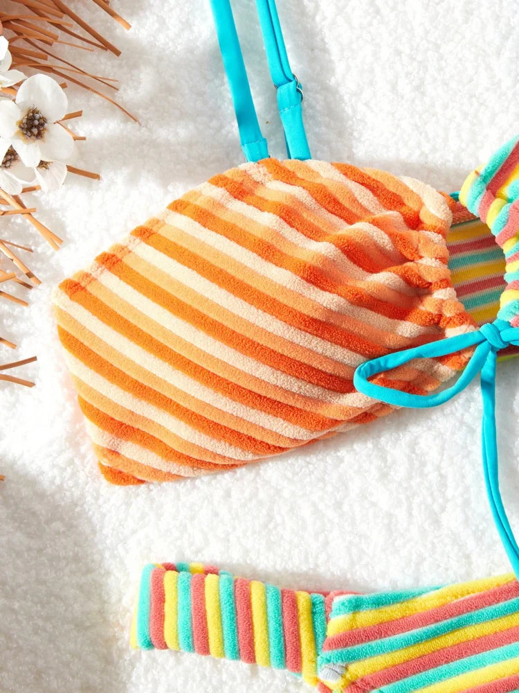 2025 Beach Bikini Carnival Party New Outdoor European, American, Japanese and Korean New Sports Bikini Casual Style