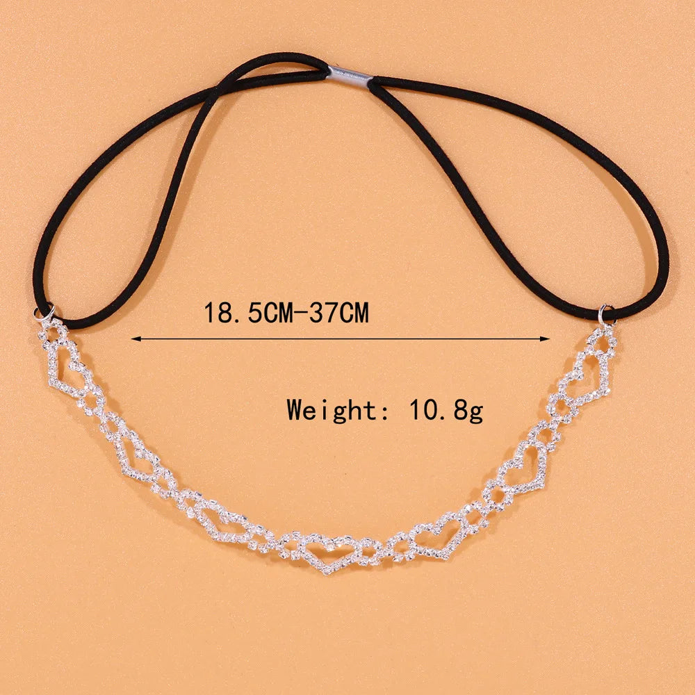 Sexy Rhinestone Heart Leg Garters Belt for Women Wedding Accessories Romantic Geometric Crystal Leg Chain Nightclub Gift