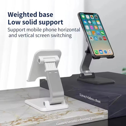 Foldable ABS Desktop Mobile Phone Stand Portable Holder Bracket for iPad iPhone 13 X Smartphone Tablet Desk Support