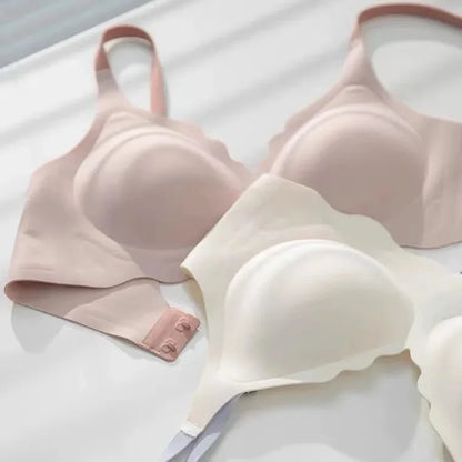 No Trace Top Women's Underwear No Steel Ring Pure Desire Comfortable Upper Support Sling Adjustable Beauty Back Bra Thin Section