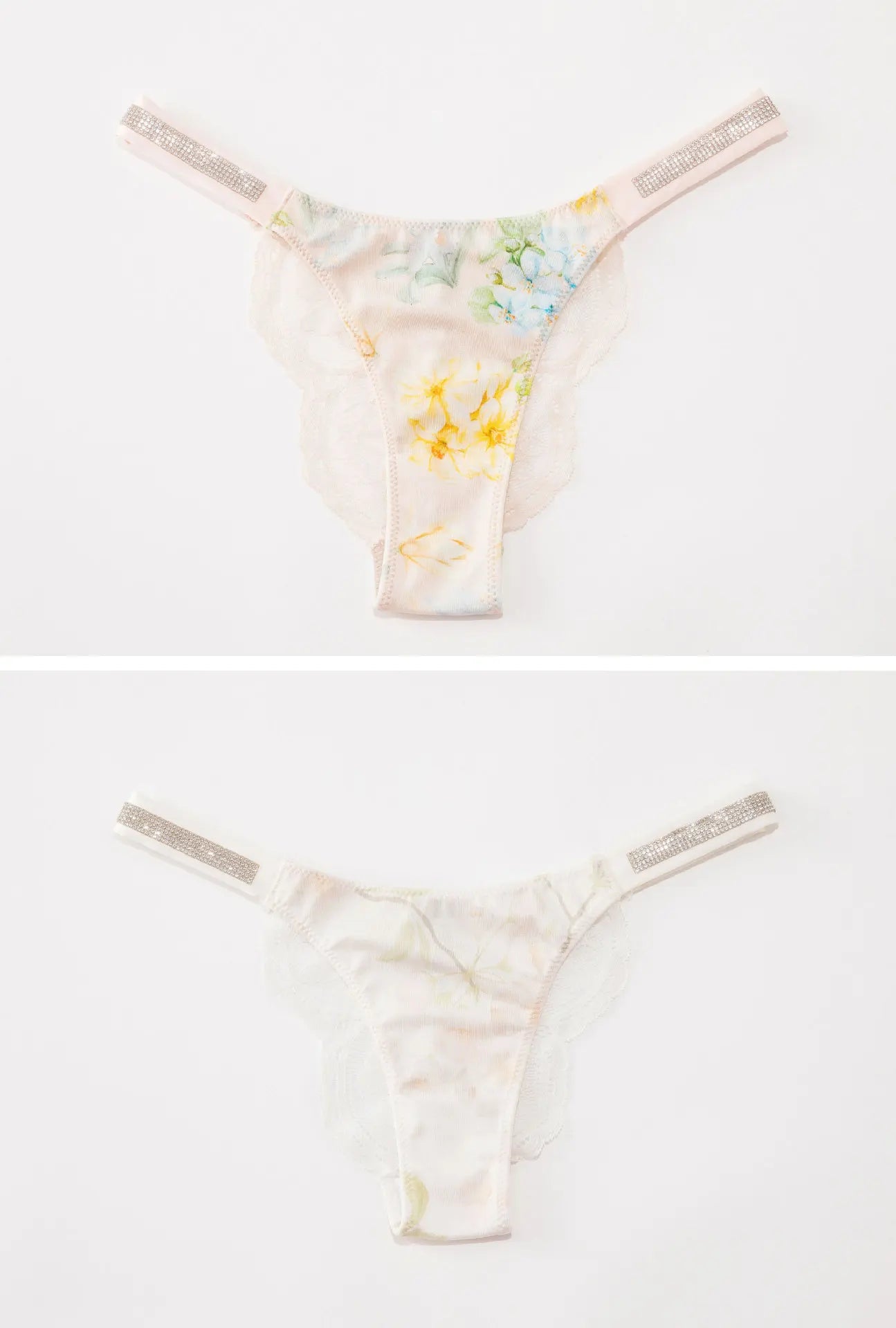 Fashion Sparkling Rhinestone Lace Thong Women's Low Waist Sexy Women's Underwear Women's Thong Clearance items,limited quantity,