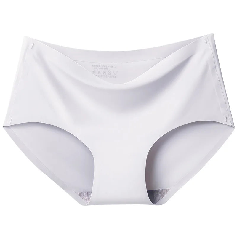 BZEL 6PCS/Set Women's Panties Seamless Female Underwear Plus Size Cozy Briefs Breathable Silk Satin Lingerie Hot Sale Underpants