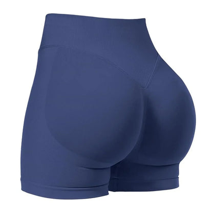 Women's summer shorts low waist seamless shorts gym shorts yoga shorts running shorts and high stretch cycling training shorts