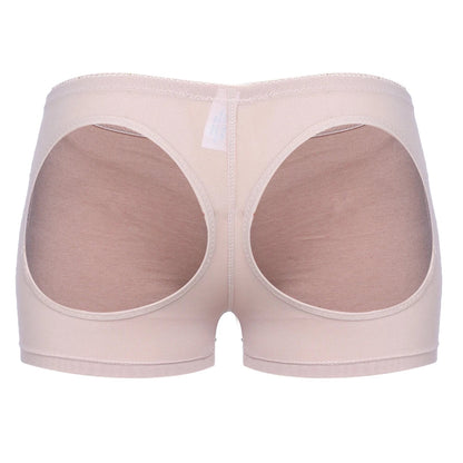 Women's Hollow Sexy Panties Butt Lifter Shapewear Tummy Control Bigger Butt Shaper Sexy Ass Briefs Underwear Nude Black S-3XL