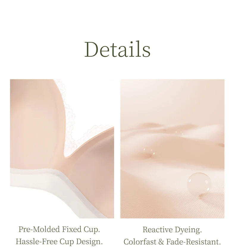 SUJIIN Sexy Push Up Lace Bras for Women Summer Wireless Plunge Deep V Small Chest Bra Lady French Breathable Lingeries MX326