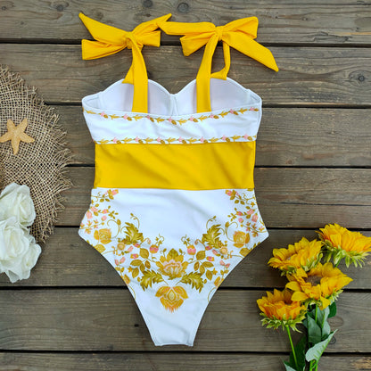 Ashgaily New One Piece Swimsuit Sexy Cartoon Printed Swimwear Women Bathing Suit Beach Backless Monokini Swimsuit Female