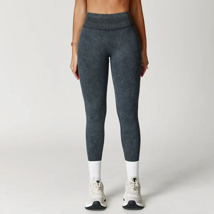 Yoga Pants Impact Leggings Women Seamless Sports Yoga Pant High Waist Ribbed Gym Clothes Fitness Workout Wear Scrunch Bum Tights