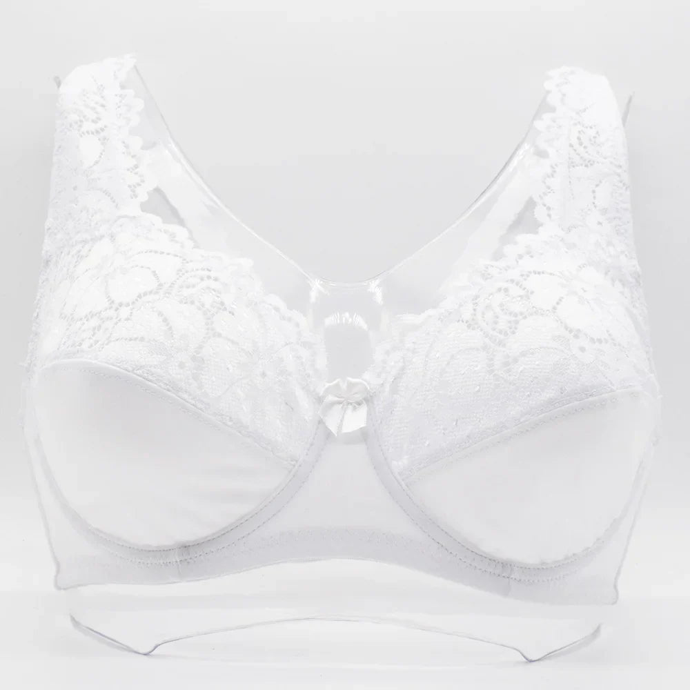 New Women Lingerie Sexy Plus Size Bra Gorgeous Floral Lace Bra Unlined Underwire Brassiere Perspective Bralette Female Underwear