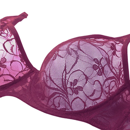 Plus Size Sexy Lace Bras For Women Underwired BH Hollow Out Bra Bralette Womens Underwear Delicate Embroidery Lingerie Brassiere