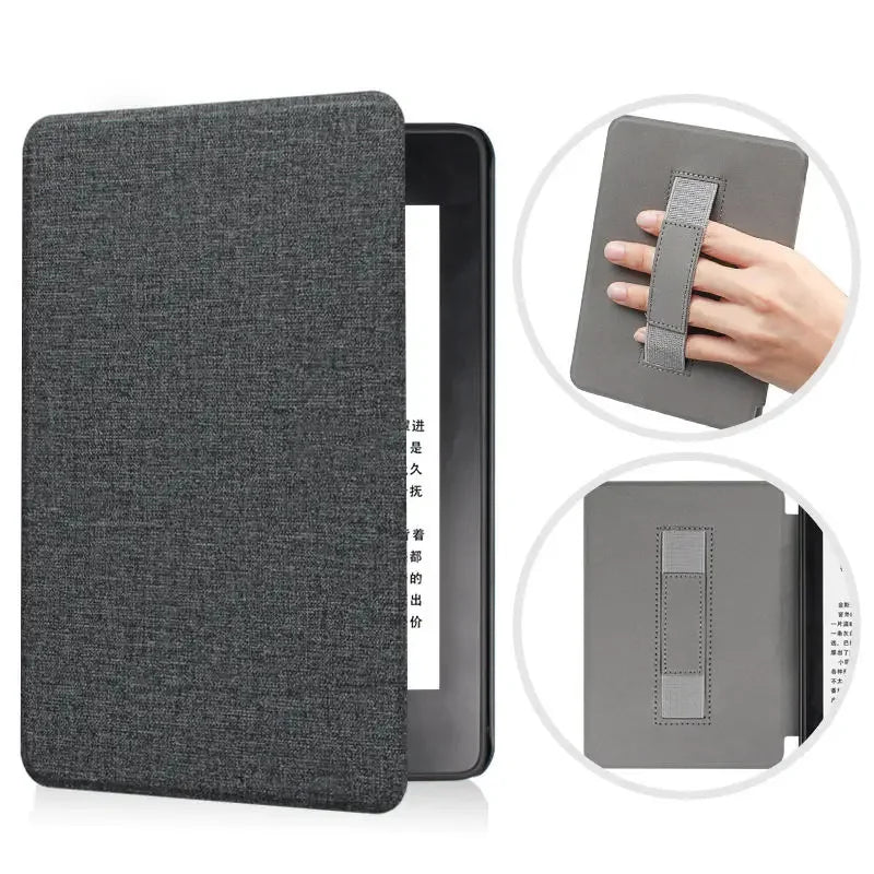 For Kindle 11th Generation 2024 Case 6'' with Hand Strap Kindle 6 inch Case Ebook C2V2L3 Auto Wake Sleep Cover PU Leather Funda