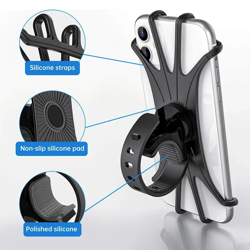 Hot Bike Phone Holder Bicycle Mobile Cellphone Holder Motorcycle Stand Suporte Celular For iPhone Samsung Xiaomi Gsm Houder Fiet