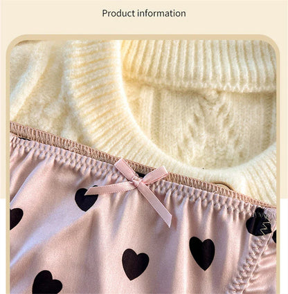Sexy lingerie women Satin tangas lace ropa interior femenina sweet calzones para mujer plus size panties heart underwear women