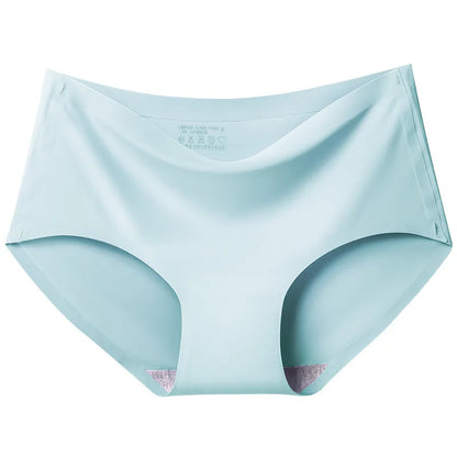 BZEL 6PCS/Set Women's Panties Seamless Female Underwear Plus Size Cozy Briefs Breathable Silk Satin Lingerie Hot Sale Underpants