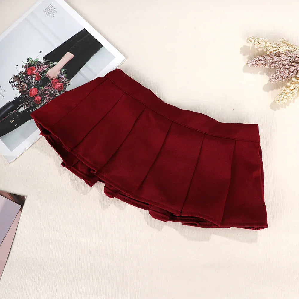 Ultrashort Jk Skirts Plaid Cosplay Costume Skirt Japanese Style Summer Schoolgirl Pleated Skirts Vintage Sexy Clubwear Skirt