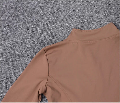 Women Sport Jacket Long Sleeve Shirt Workout Coat Gym Training Clothing Yoga Sportswear