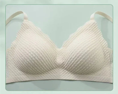 New Top Lace Seamless Women's Underwear Small Chest Gathered Non-slip No Steel Ring Sexy Sling Beautiful Back Bra Thin Section