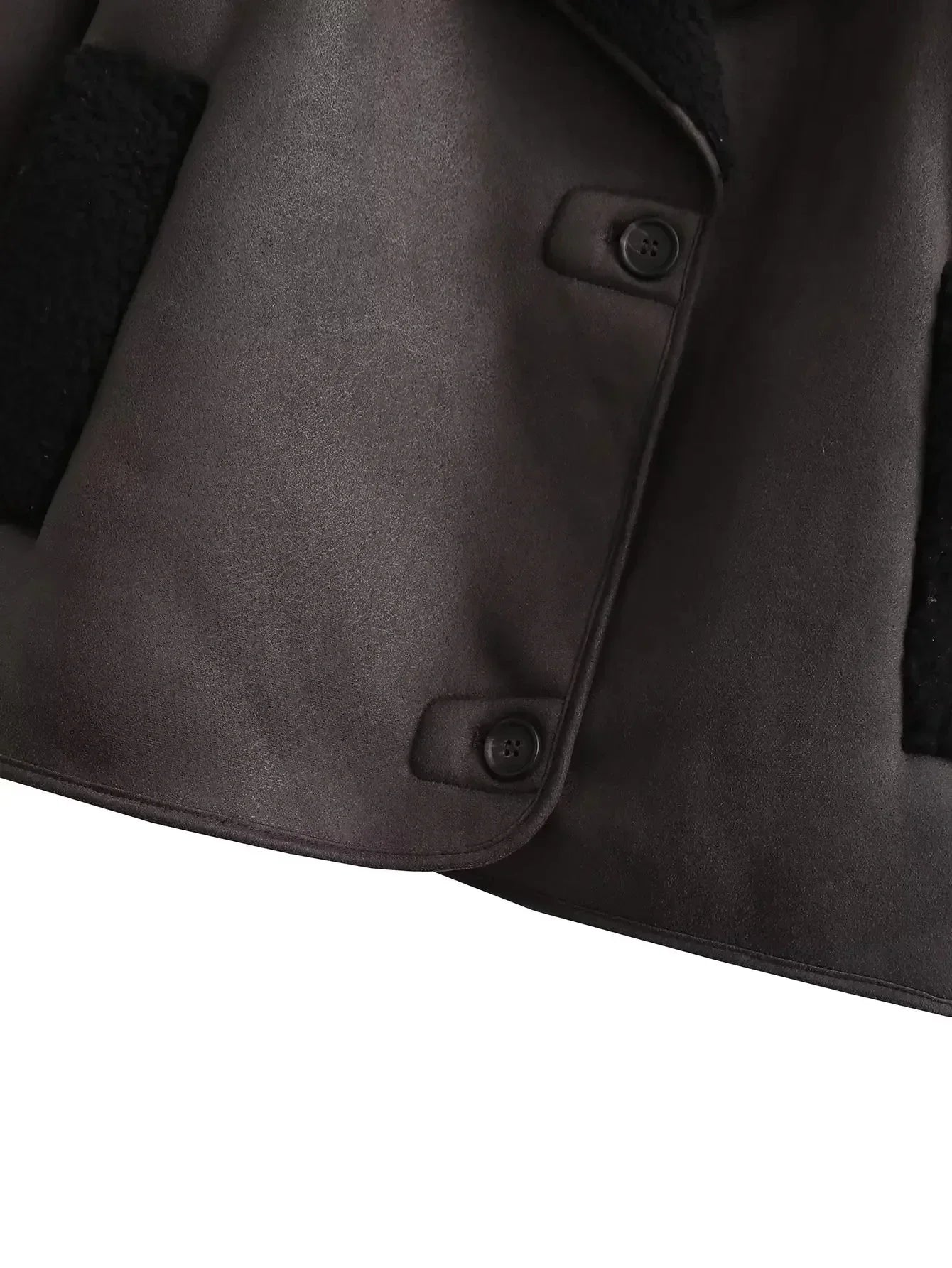 MUJER Faux Leather Jackets for Women Winter Warm Bomber Jacket Woman Long Sleeve Womens Coats Plush Oversized Women's Jackets