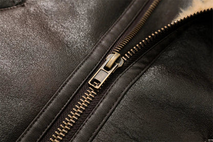 2025 Autumn winter new women's thickened warm double-sided short jacket Women's brown coat