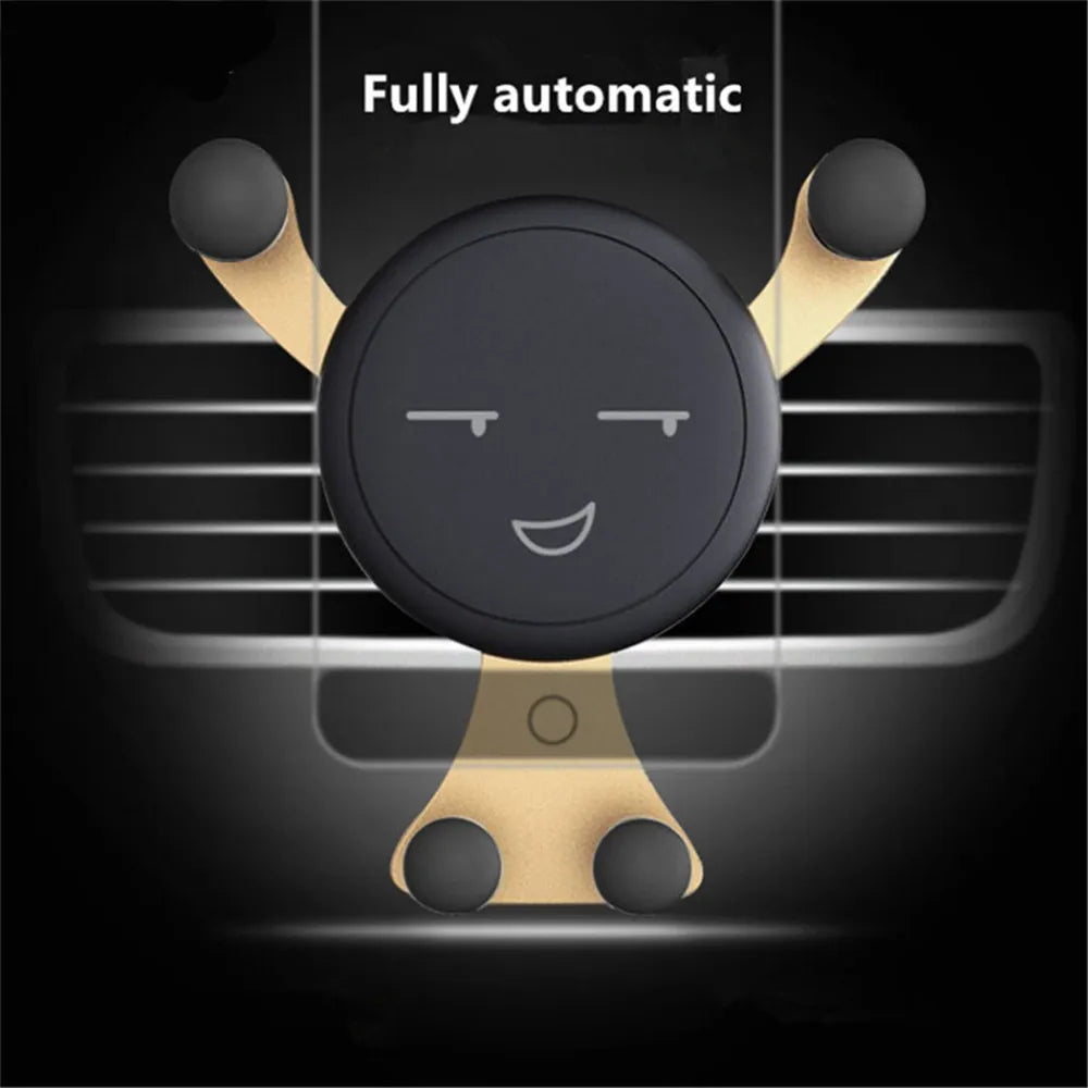 Gravity Car Air Vent Mount Mobile Phone Holder GPS Support For iPhone Samsung Xiaomi Universal Smartphone Stand 4-7" Car Bracket