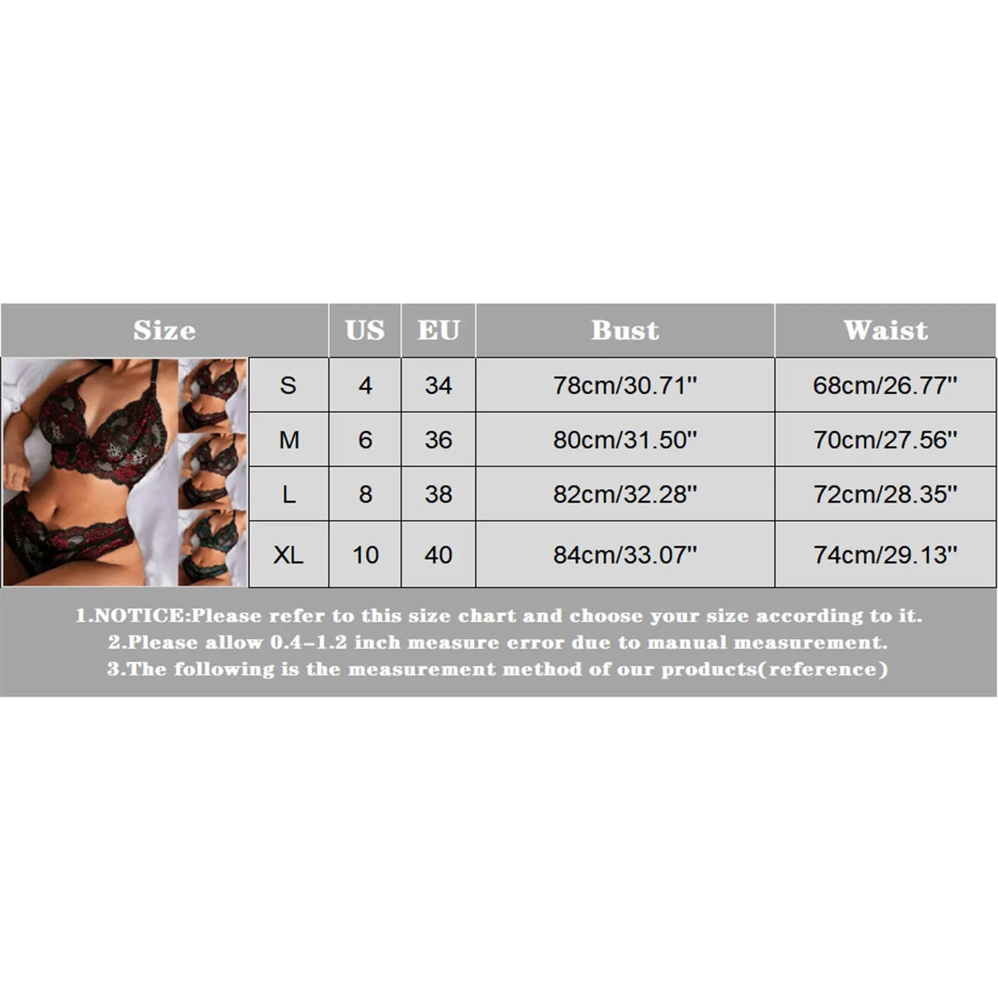 Womens Sexy Lingerie Two Piece Lace Three Point Big Breast Underwear Bowknot Lace Floral Fancy Porn Bra Brief Set Porno Ropa