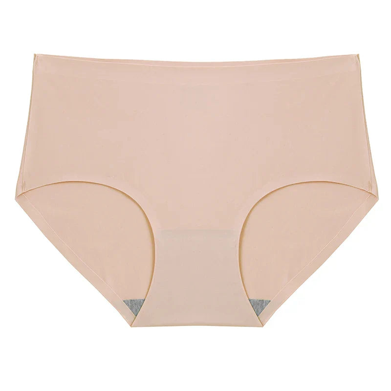 BZEL 6PCS/Set Women's Panties Seamless Female Underwear Plus Size Cozy Briefs Breathable Silk Satin Lingerie Hot Sale Underpants