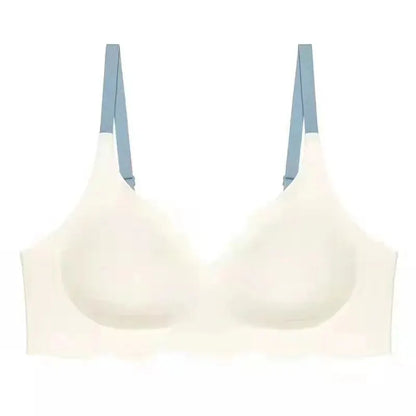 No Trace Top Women's Underwear No Steel Ring Pure Desire Comfortable Upper Support Sling Adjustable Beauty Back Bra Thin Section