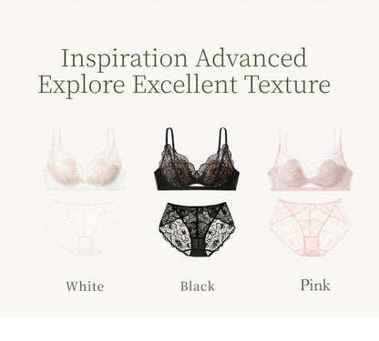 SUJIIN Summer Sexy Bra and Panty Sets for Woman Lace Comfort Bras Set Hot Women's Small Chest Wireless Lingerie Femme MX325