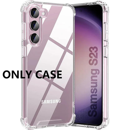 Hybrid Shockproof Case For Samsung Galaxy S26 S25 FE S24 S23 S21 S22 Plus Ultra Clear Hard Case For Samsung A56 A36 A54 A53