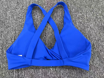 Sport Bra Women Seamless Gym Anti-sweat Breathable Yoga Shockproof Crop Top Fitness Push up Workout Underwear Blue Gray Red Pink