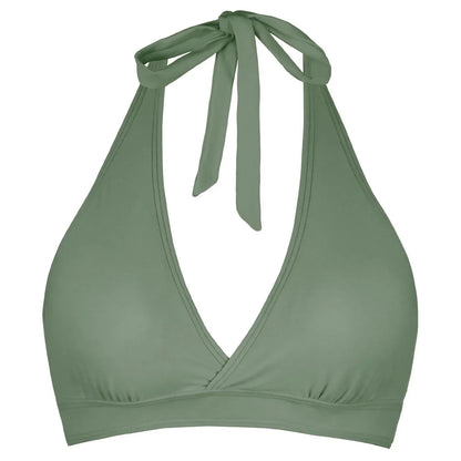 Bikini Bra Top Push Up Swim Crop Top Sexy V Neck Tie Back Swimwear Solid Beachwear One Piece Swimsuit Underwear Bathing Suit