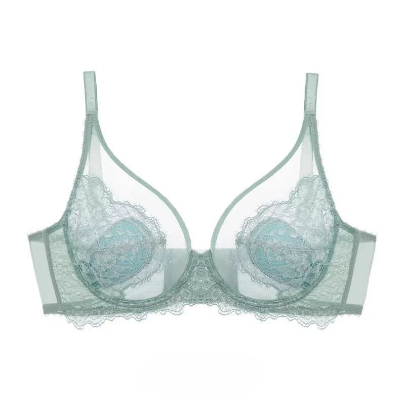 MOYISU Sexy Tushy Underwear Women's Big Boobs Small Boobs Hottie Set Ultra Thin Push-up Breast Anti-sag Soft Underwire Bra AB CD