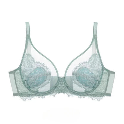 MOYISU Sexy Tushy Underwear Women's Big Boobs Small Boobs Hottie Set Ultra Thin Push-up Breast Anti-sag Soft Underwire Bra AB CD