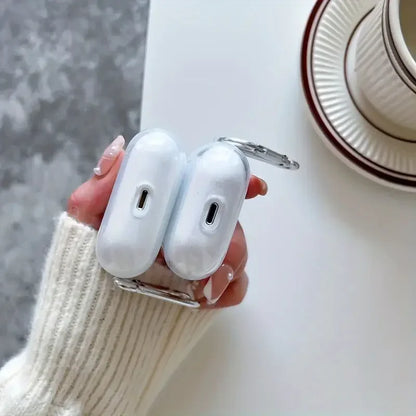 Soft Clear TPU Earphone Case For Airpods Pro Clear With Hook Airpods 4 Shockproof Transparent Cover For Airpods 1 2 3  Shell Cas