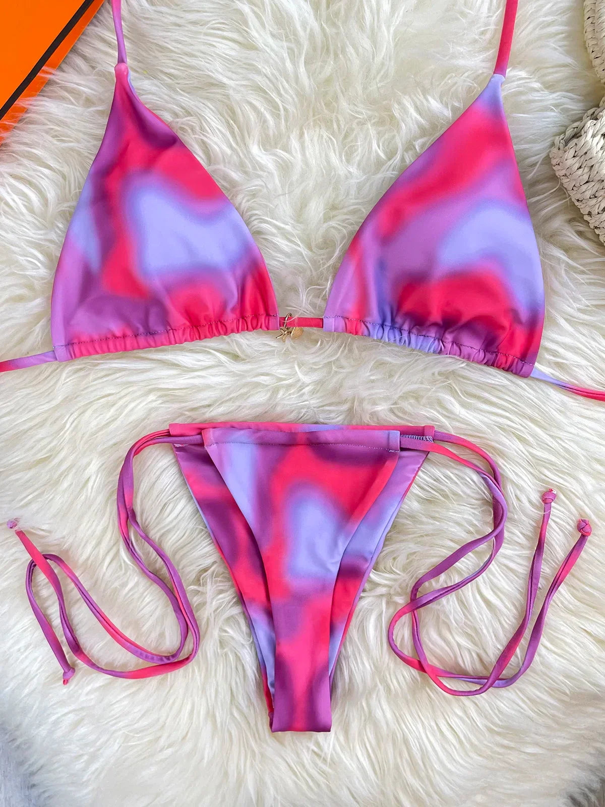 Sexy Micro Tie Brazilian Bikini Women Inspired Swimwear Designer Female Swimsuit Two-pieces Bikini set Bather Bathing Suit Vacay