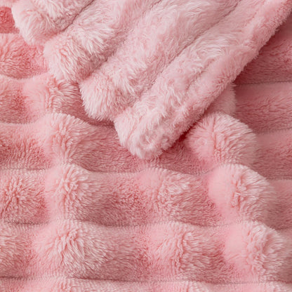 1pc flannel blanket - soft, comfortable, warm nap blanket, Christmas exquisite gift blanket, available in multiple colors