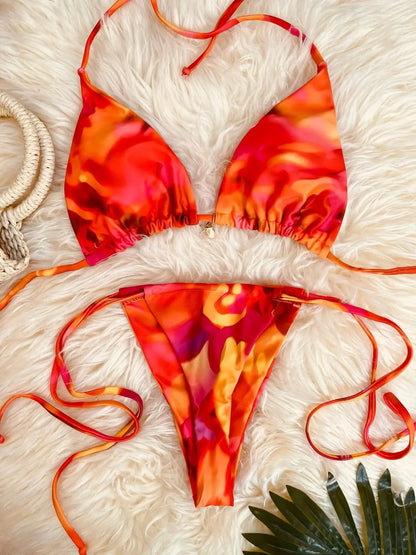 Sexy Micro Tie Brazilian Bikini Women Inspired Swimwear Designer Female Swimsuit Two-pieces Bikini set Bather Bathing Suit Vacay