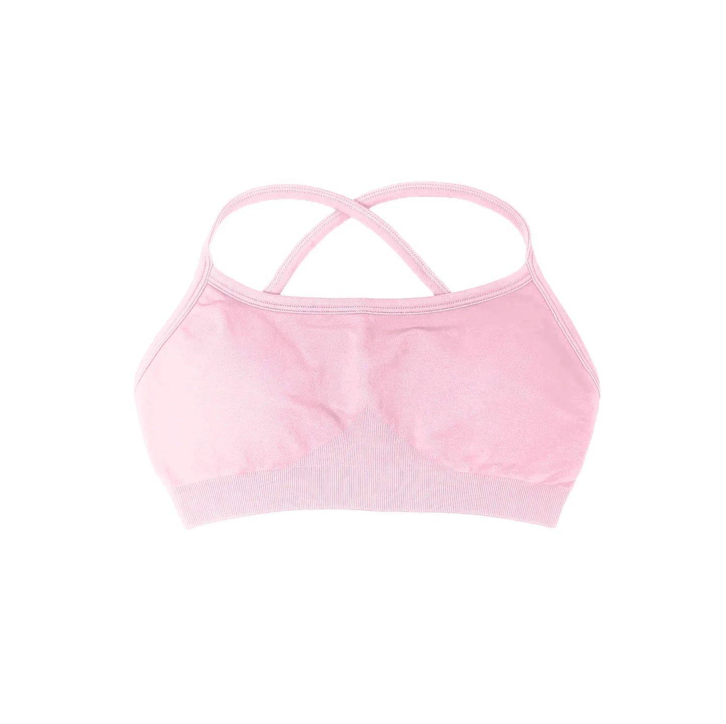 NCLAGEN Sports Bra Seamless Yoga Top Women Fitness Article Gym Active Wear Back Cross Workout Push-up Fitness Running Underwear