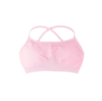 NCLAGEN Sports Bra Seamless Yoga Top Women Fitness Article Gym Active Wear Back Cross Workout Push-up Fitness Running Underwear