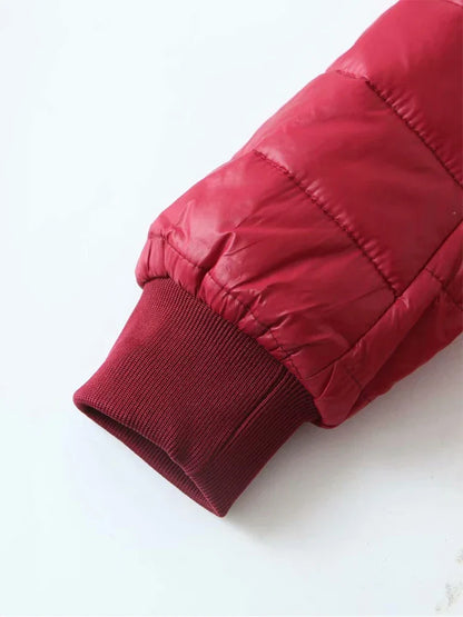 New Mid Length Korean Edition Hooded Fit Women Jackets Autumn Winter Mid-length Office Cotton Coats Warm Lamb Fleece Parkas