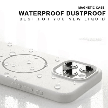 Magnetic Phone Case For iPhone 15 14 16 Plus 11 17 13 16 Pro Shockproof Silicone Cover Magsafe Wireless Charge Phone Accessories