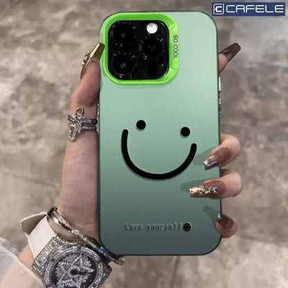 For Samsung Galaxy S25 S24 S23 Ultra S22 Plus S21 FE Case Color Silver Smile Cheeks Cover For A56 A55 A54 A53 A36 A25 A24 Funda